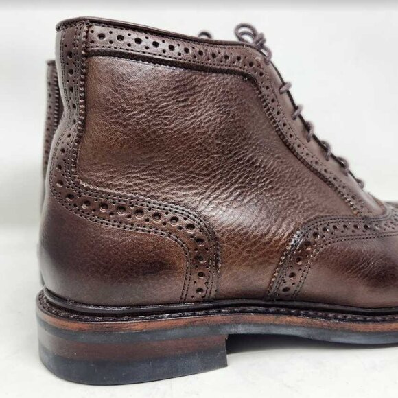Mens 8.5 EEE Allen Edmonds Hamilton cap toe Brown Tumbled oxford dress boot 2825 main image 16